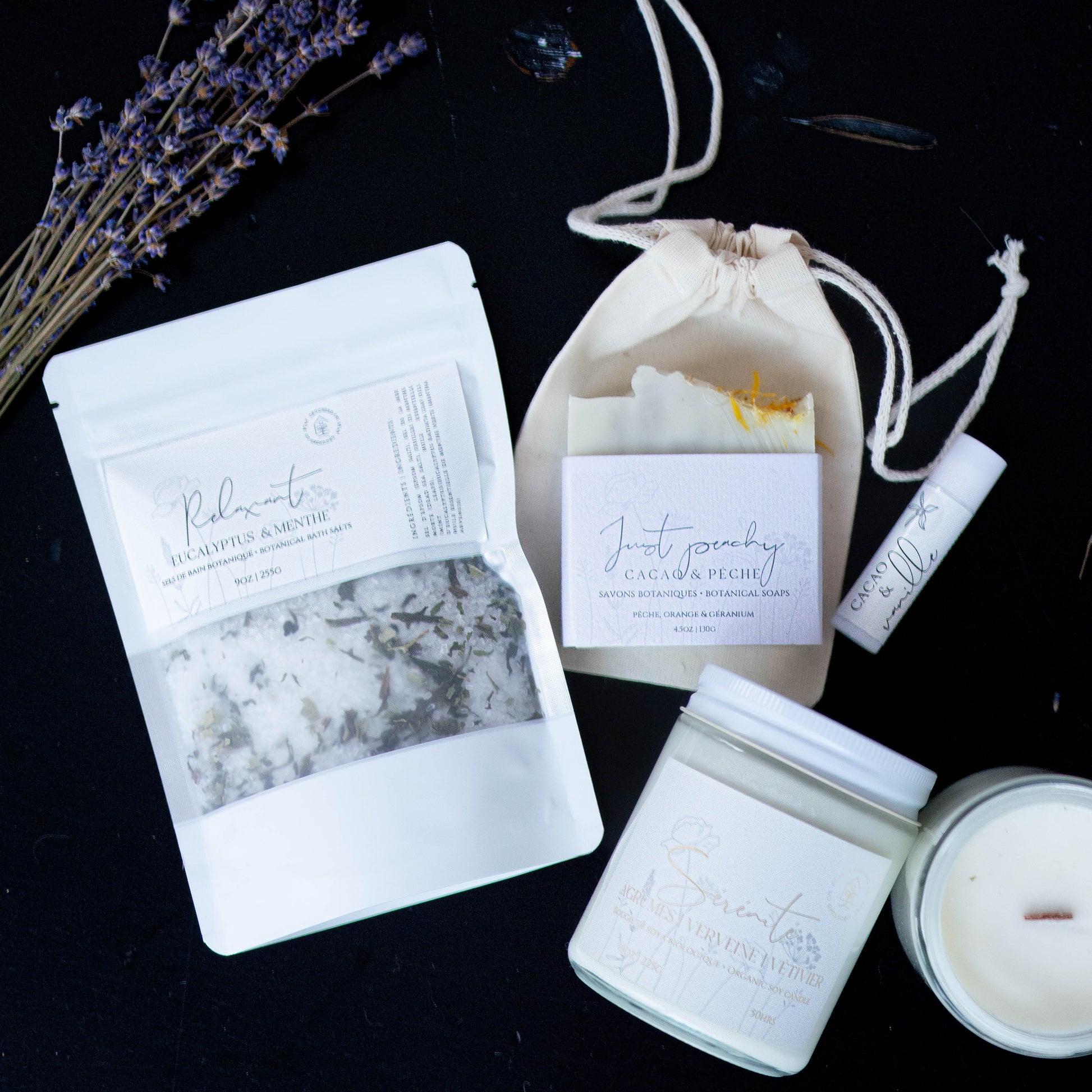 Personnalisez votre moment de détente avec le Coffret Évasion et sa sélection de produits artisanaux.